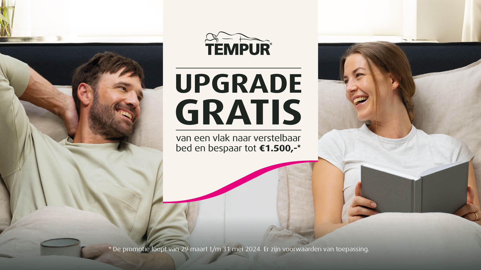 Tempur aanbieding gratis upgrade verstelbaar bed
