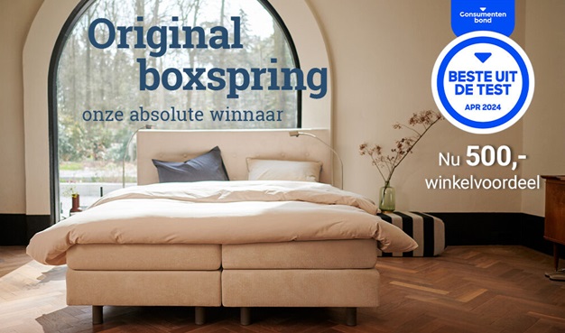 Auping boxspring Original winkelvoordeel aanbieding consumentenbond