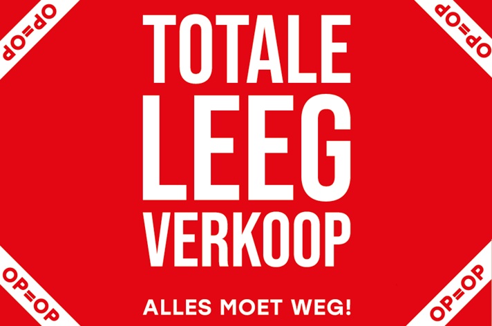 Totale leegverkoop