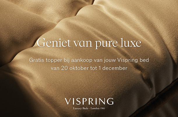 Vispring topper actie