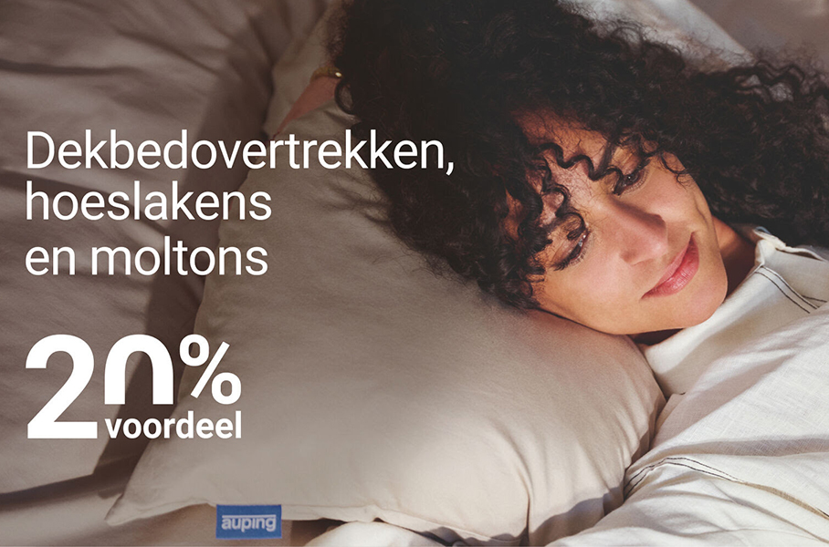 Auping 20% korting bedtextiel